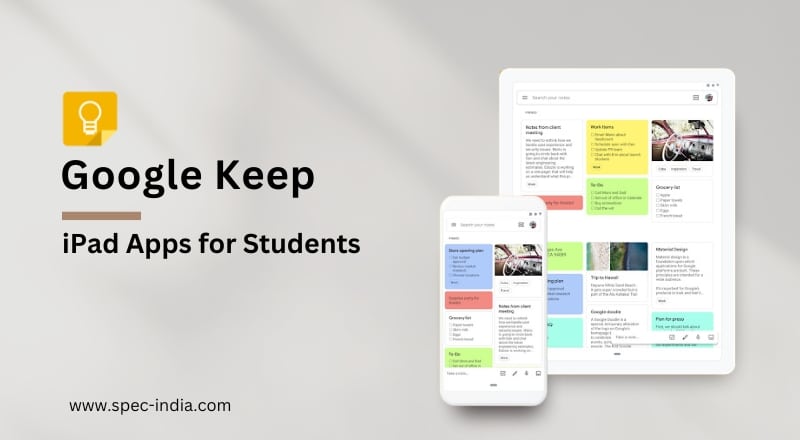 Google Keep - iPad App for Student 