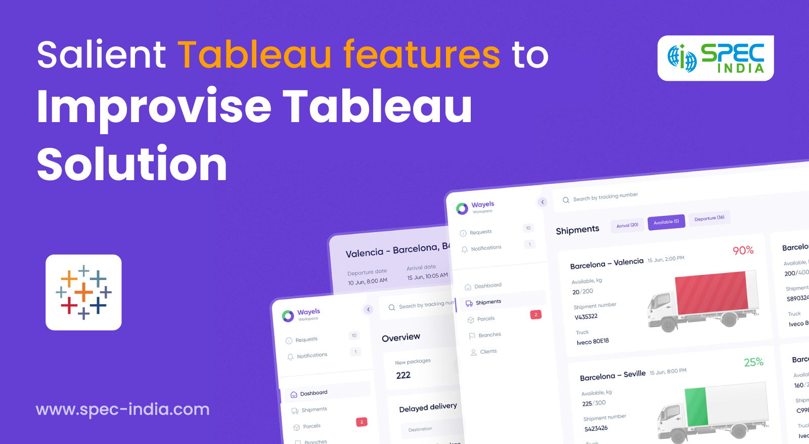 tableau features