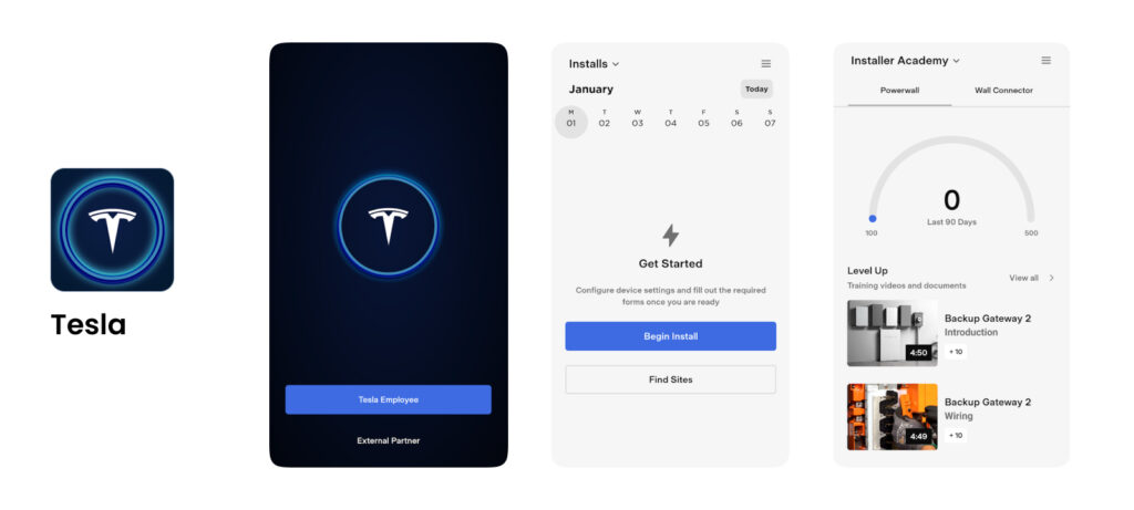 Tesla native app