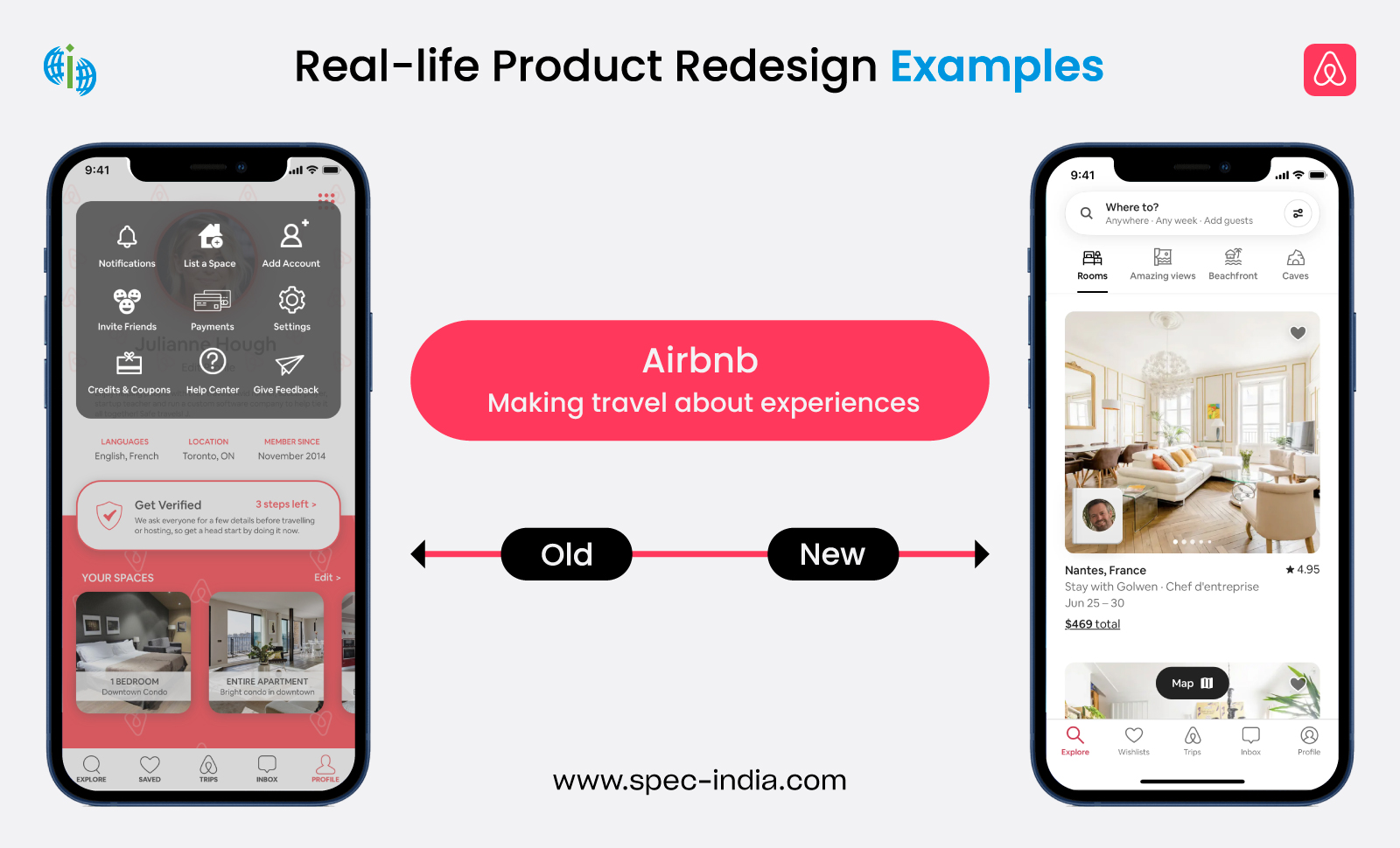 Airbnb Product Redesign Example