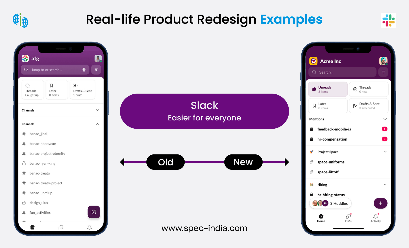 Slack Product Redesign Example